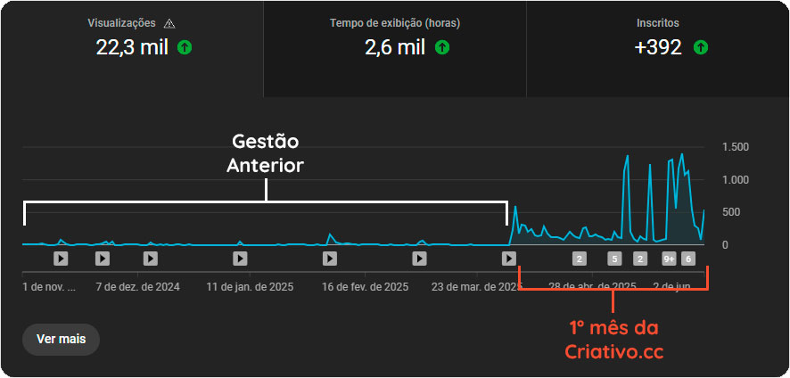 Gestão de Canal do Youtube - Dados