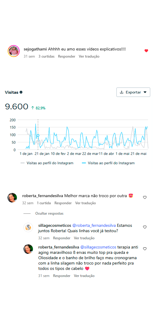 Dados de redes sociais - Case Sillage